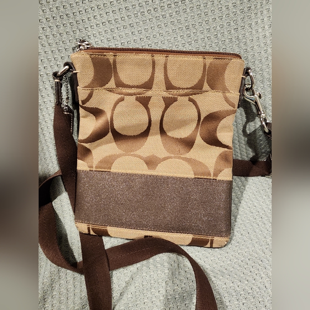 Coach signature crossbody bag
